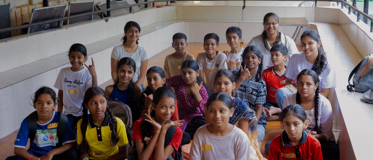 group of Sur Saathi's students by Navya Mundhra and Kanika Jain